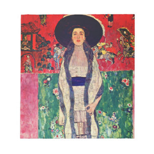 Gustav Klimt Portrait von Adele Bloch-Bauer II Notizblock
