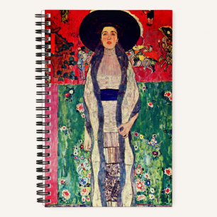 Gustav Klimt Portrait von Adele Bloch-Bauer II Notizblock