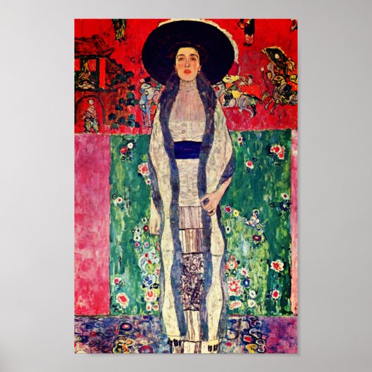 Gustav Klimt Portrait von Adele Bloch-Bauer II Poster (Vorne)