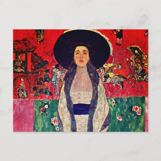 Gustav Klimt Portrait von Adele Bloch-Bauer II Postkarte (Vorderseite)
