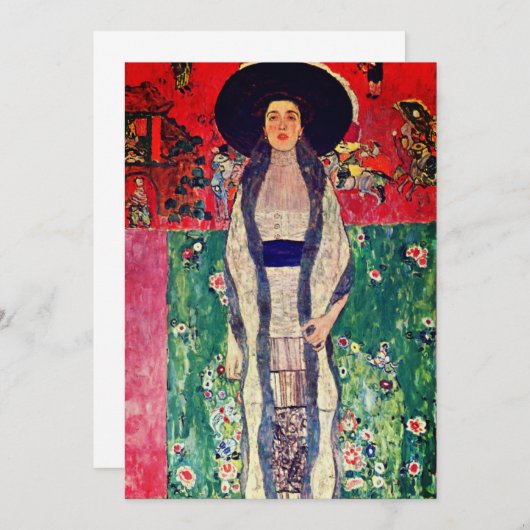 Gustav Klimt Portrait von Adele Bloch-Bauer II Save The Date (Vorne/Hinten)