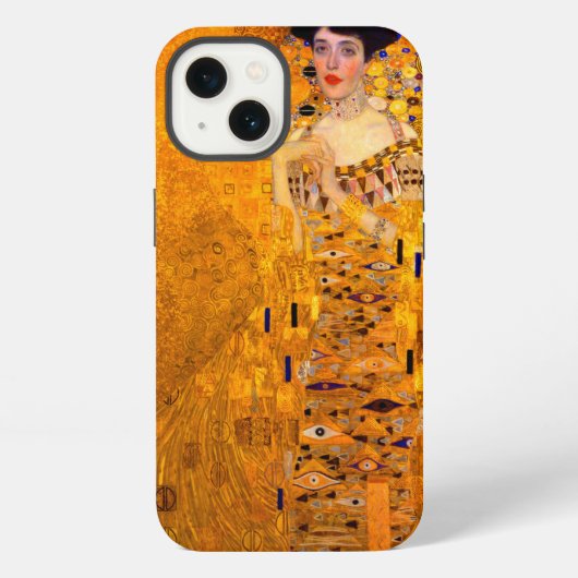 Gustav Klimt Portrait von Adele Bloch Bauer iPhone Hülle (Rückseite)