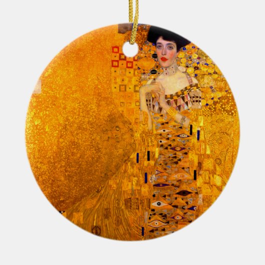 Gustav Klimt Portrait von Adele Bloch Bauer Keramik Ornament (Vorne)
