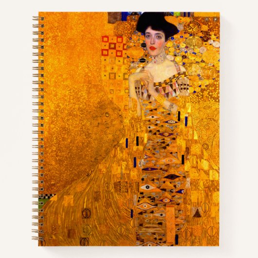 Gustav Klimt Portrait von Adele Bloch Bauer Notizblock (Vorderseite)