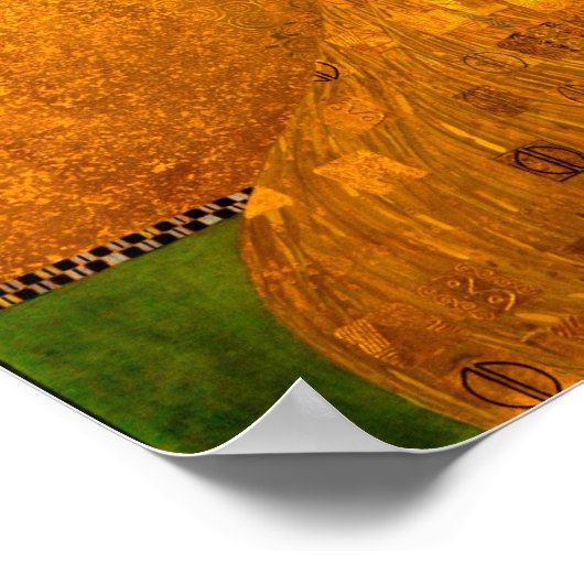 Gustav Klimt Portrait von Adele Bloch Bauer Poster (Ecke)