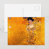 Gustav Klimt Portrait von Adele Bloch Bauer Postkarte (Vorne/Hinten)