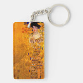 Gustav Klimt Portrait von Adele Bloch Bauer Schlüsselanhänger (Rückseite)