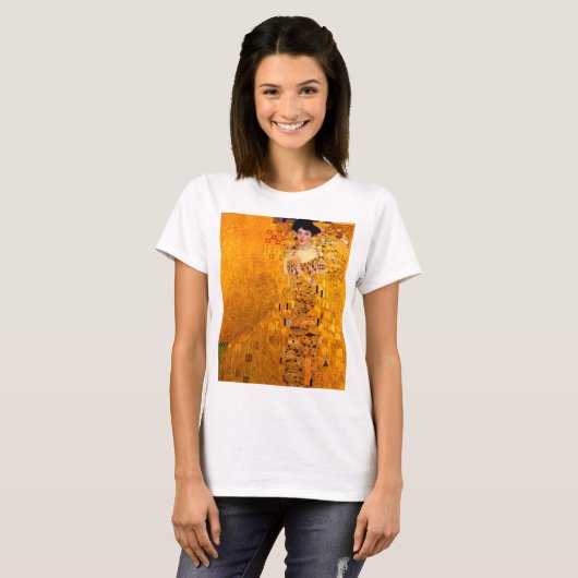 Gustav Klimt Portrait von Adele Bloch Bauer T-Shirt (Vorne ganz)