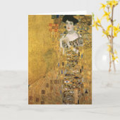 Gustav Klimt - Portrait von Adele Block Bauer Karte (Gelbe Blume)