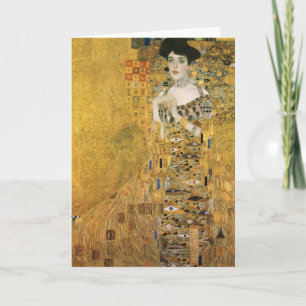 Gustav Klimt - Portrait von Adele Block Bauer Karte