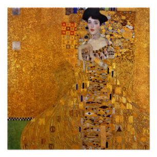 Gustav Klimt Portrait von Adele GalleryHD Vintage Poster