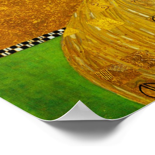 Gustav Klimt Portrait von Adele Poster (Ecke)