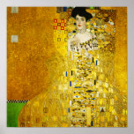 Gustav Klimt Portrait von Adele Poster<br><div class="desc">Gustav Klimt Portrait von Adele Bloch Bauer Poster. Gustav Klimt bleibt einer der bekanntesten Künstler der Jugendstil-Bewegung. Das Portrait von Adele Bloch Bauer ist eines seiner beliebtesten Gemälde. Das Gemälde, das Adele in einem schönen goldenen Steppkleid verziert, ist eines der teuersten in der Geschichte. Ein großartiges Geschenk für Klimts, Jugendstil...</div>