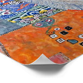 Gustav Klimt Portrait von Elisabeth Lederer Poster (Ecke)