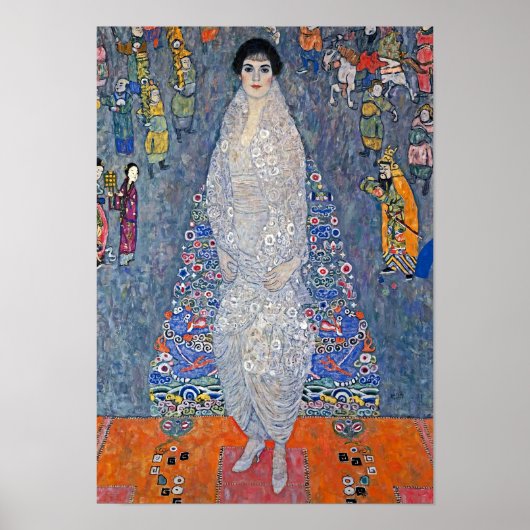 Gustav Klimt Portrait von Elisabeth Lederer Poster (Vorne)