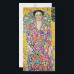 Gustav Klimt - Portrait von Eugenia Primavesi Feiertagskarte<br><div class="desc">Gustav Klimt - Portrait von Eugenia Primavesi,  1913</div>