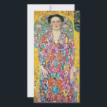 Gustav Klimt - Portrait von Eugenia Primavesi Feiertagskarte<br><div class="desc">Gustav Klimt - Portrait von Eugenia Primavesi,  1913</div>