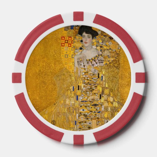 Gustav Klimt - Porträt der Adele Bloch-Bauer I Pokerchips (Vorderseite)