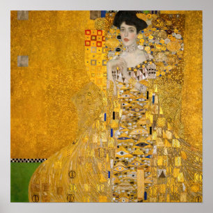 Gustav Klimt - Porträt der Adele Bloch-Bauer I Poster