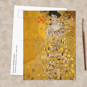 Gustav Klimt - Porträt der Adele Bloch-Bauer I Postkarte