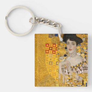Gustav Klimt - Porträt der Adele Bloch-Bauer I Schlüsselanhänger