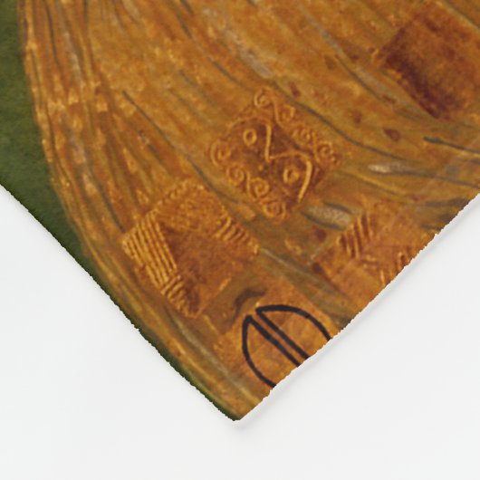 Gustav Klimt Porträt von Adel Bloch Bauer 1907 Fleecedecke (Ecke)