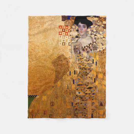 Gustav Klimt Porträt von Adel Bloch Bauer 1907 Fleecedecke (Vorderseite)