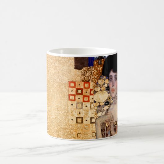 Gustav Klimt Porträt von Adel Bloch Bauer 1907 Kaffeetasse (Mittel)