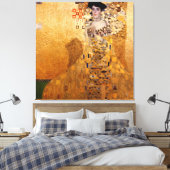 Gustav Klimt Porträt von Adel Bloch Bauer 1907 Leinwanddruck (Insitu (Schlafzimmer))
