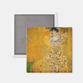 Gustav Klimt - Porträt von Adele Bloch-Bauer I Magnet (Vorderseite/Rückseite)