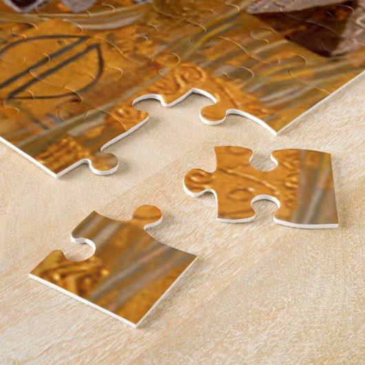 Gustav Klimt Porträt von Adele Puzzle (Seite)