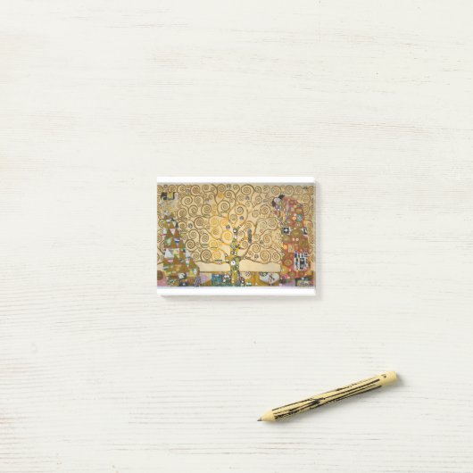 Gustav Klimt Post-it Klebezettel (Auf Schreibtisch)
