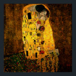 Gustav Klimt Poster<br><div class="desc">Ein österreichischer symbolischer Maler,  1862 - 1918. Das ist ein Ölgemälde,  in dem goldene Blattschichten aufgetragen werden,  was ihm ein auffallendes Aussehen verleiht.</div>