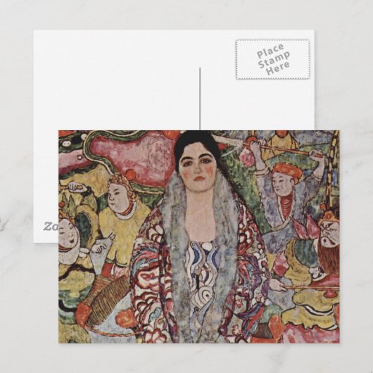 Gustav Klimt Postkarte (Vorne/Hinten)