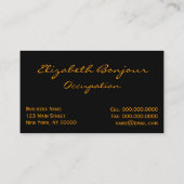 Gustav Klimt Print ~ Visitenkarte (Rückseite)