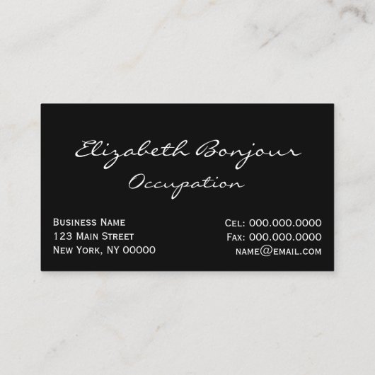 Gustav Klimt Print ~ Visitenkarte (Rückseite)