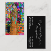 Gustav Klimt Print ~ Visitenkarte (Vorne/Hinten)