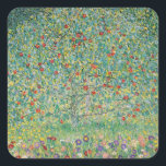 gustav-klimt quadratischer aufkleber<br><div class="desc">gustav-klimt art</div>