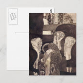 Gustav Klimt - Rechtswissenschaften (letzter Staat Postkarte (Vorne/Hinten)