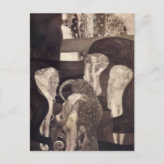 Gustav Klimt - Rechtswissenschaften (letzter Staat Postkarte (Vorderseite)