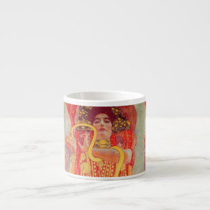 Gustav Klimt Red Woman Gold Schlangen Malerei Espressotasse