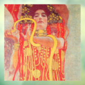 Gustav Klimt Red Woman Gold Schlangen Malerei Fensteraufkleber (Blatt 3)