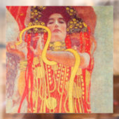 Gustav Klimt Red Woman Gold Schlangen Malerei Fensteraufkleber (Blatt 2)