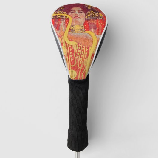 Gustav Klimt Red Woman Gold Schlangen Malerei Golf Headcover (Vorderseite)