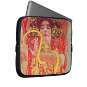 Gustav Klimt Red Woman Gold Schlangen Malerei Laptopschutzhülle (Vorne Rechts)