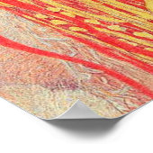 Gustav Klimt Red Woman Gold Schlangen Malerei Poster (Ecke)