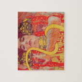 Gustav Klimt Red Woman Gold Schlangen Malerei Puzzle (Vertikal)