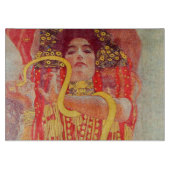 Gustav Klimt Red Woman Gold Schlangen Malerei Schneidebrett (Vorderseite)
