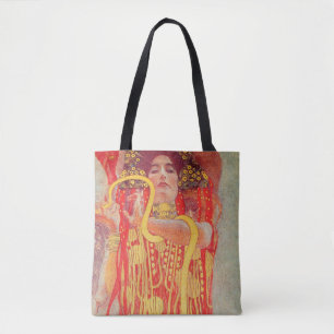 Gustav Klimt Red Woman Gold Schlangen Malerei Tasche