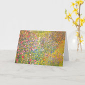 Gustav Klimt Rosa Blume Grußkarte Karte (Gelbe Blume)